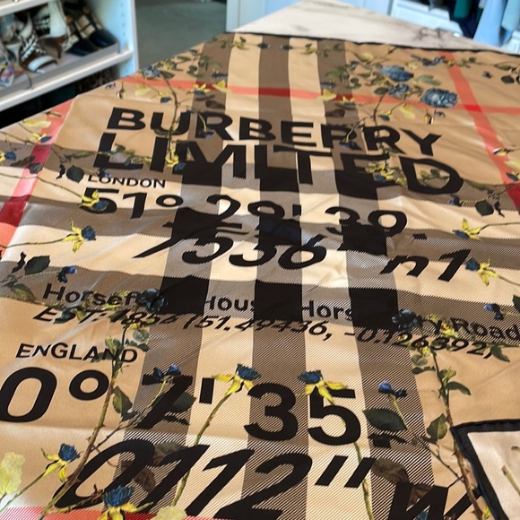 Limited edition Burberry scarf NWOT…beautiful ❤️❤️❤️ - Picture 9 of 16